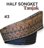 Tanjak half Songket Adult-Black