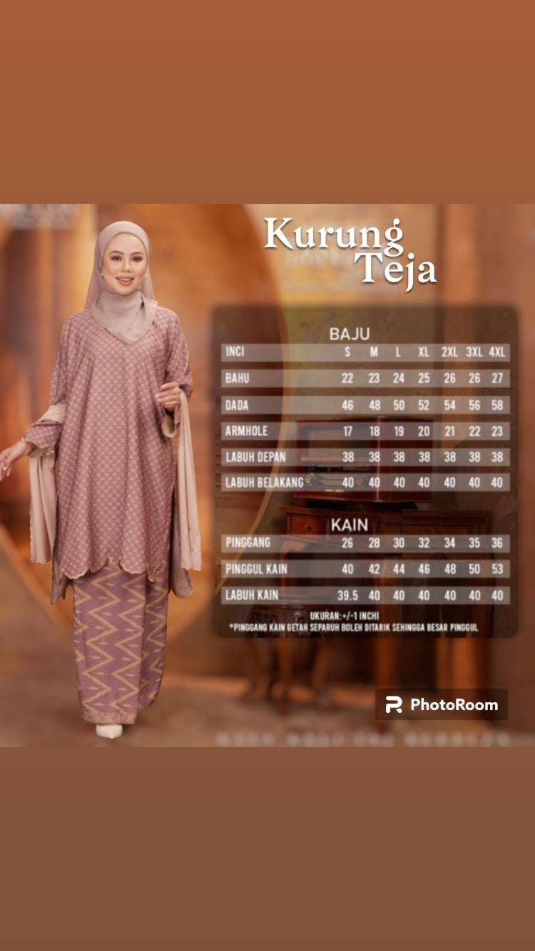 Kurung Teja(Only Sheen Green)