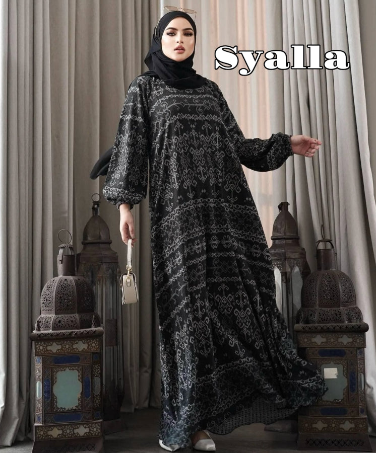 Printed Abaya