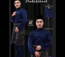 Load image into Gallery viewer, Baju Melayu ADULT Traditional STD Size - Cekak Musang (Collar, buttons not included)
