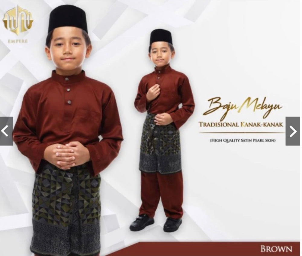 Baju Melayu BOYS WNI-Cekak Musang, buttons not included