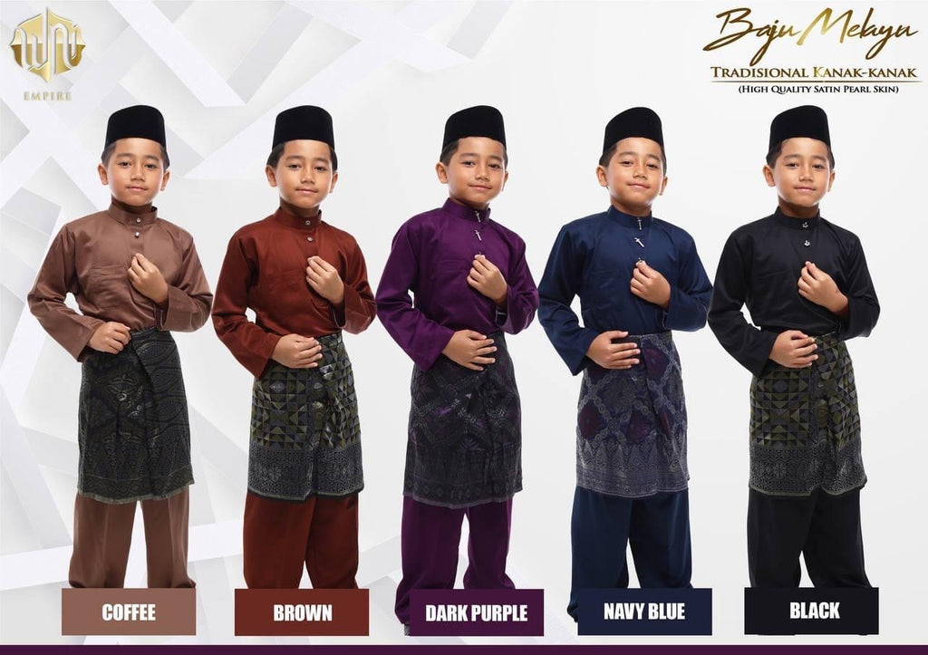 Baju Melayu BOYS WNI-Cekak Musang, buttons not included
