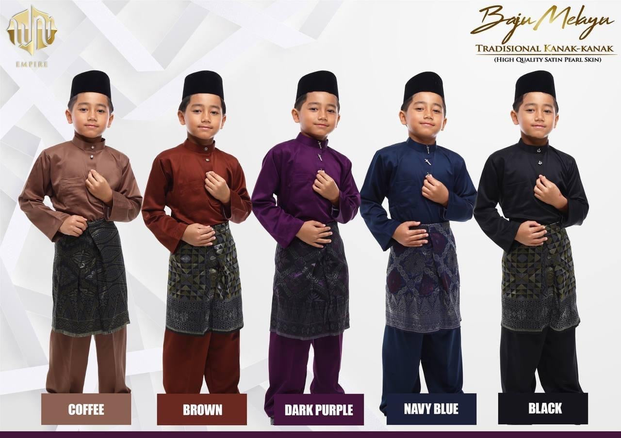 Baju Melayu BOYS WNI-Cekak Musang, buttons not included