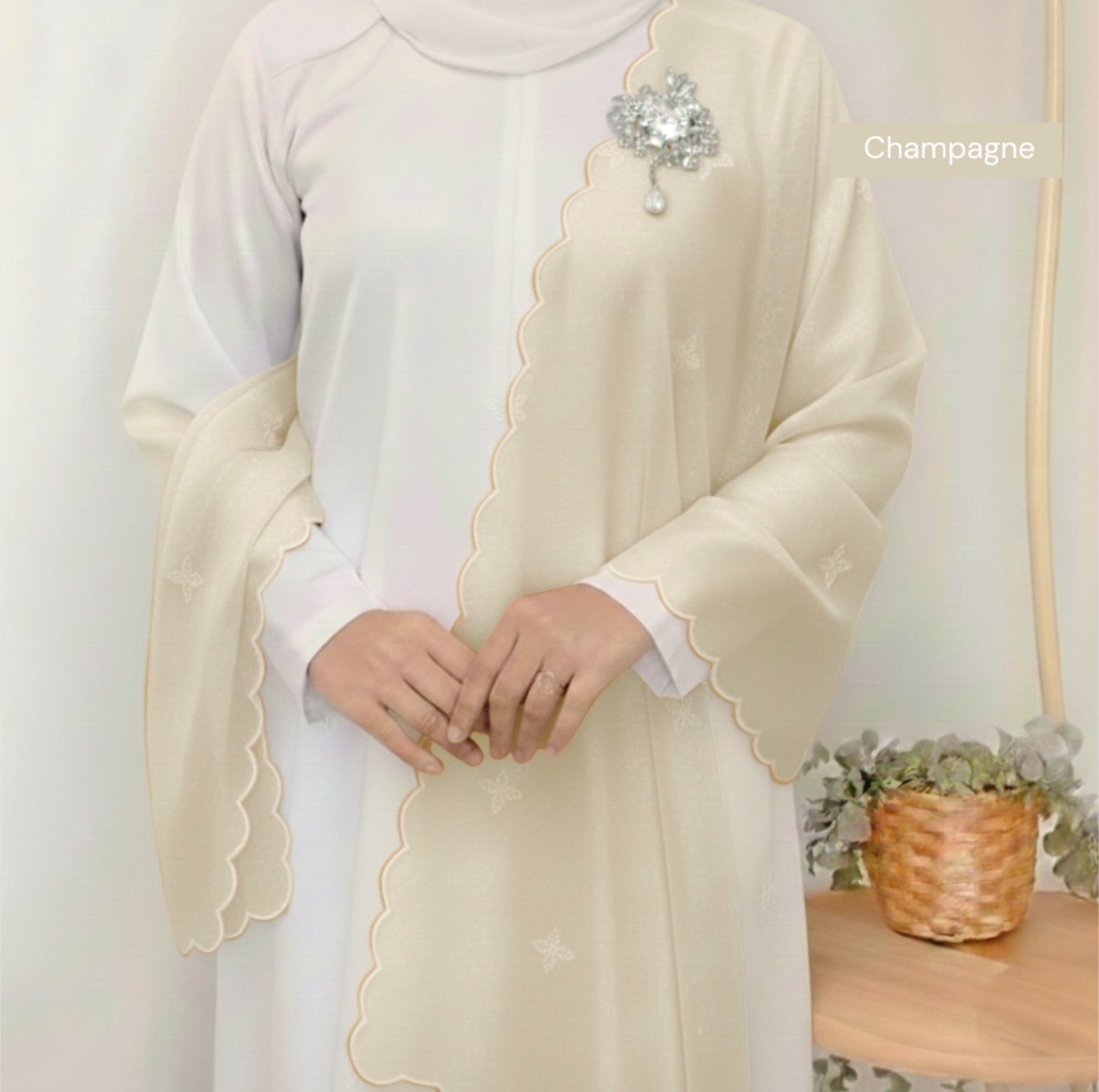 Organza Shawl/Selendang