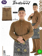 Baju Melayu ADULT WNI Plus size-Teluk Belanga (Round Neck)