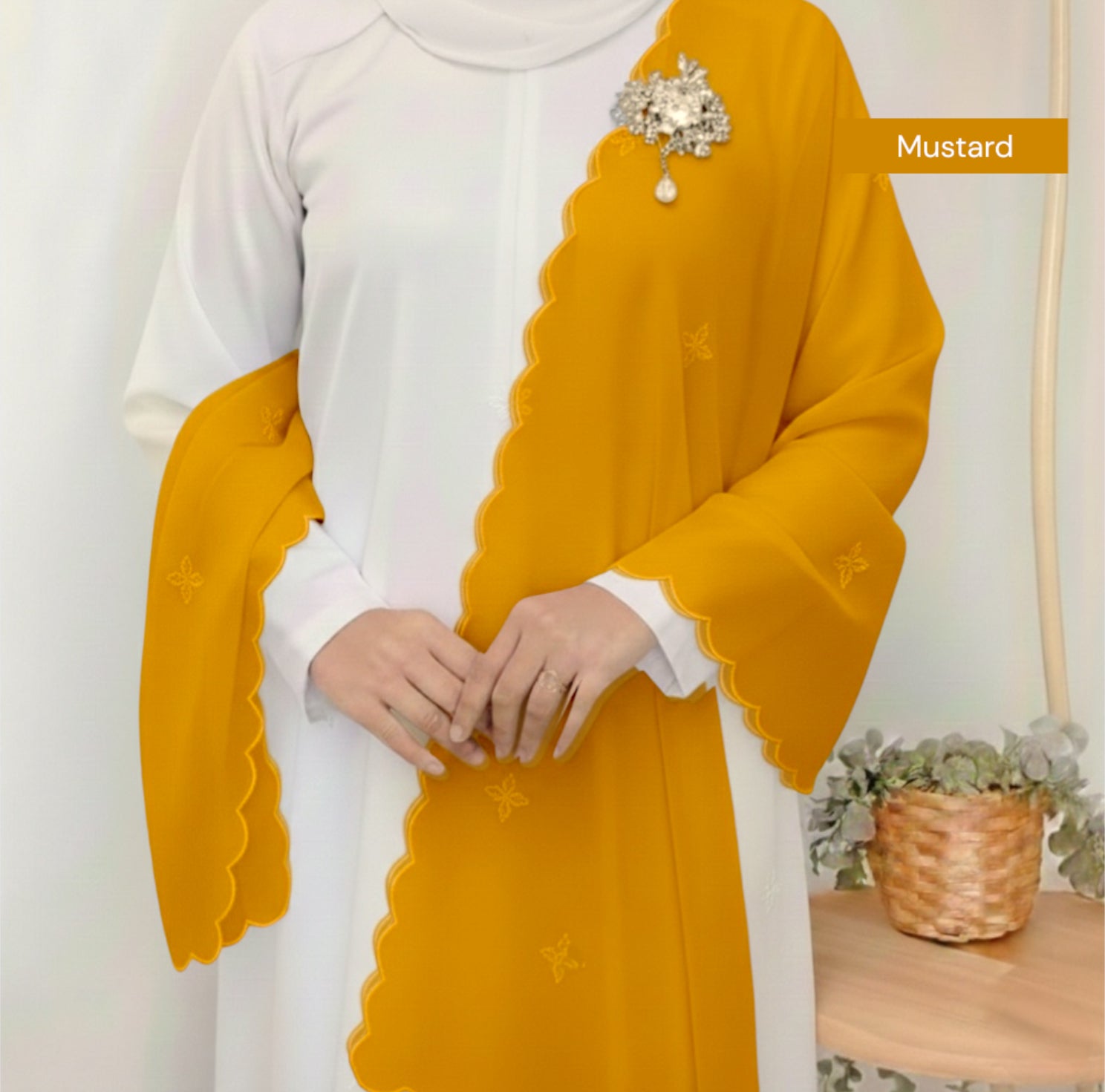 Organza Shawl/Selendang