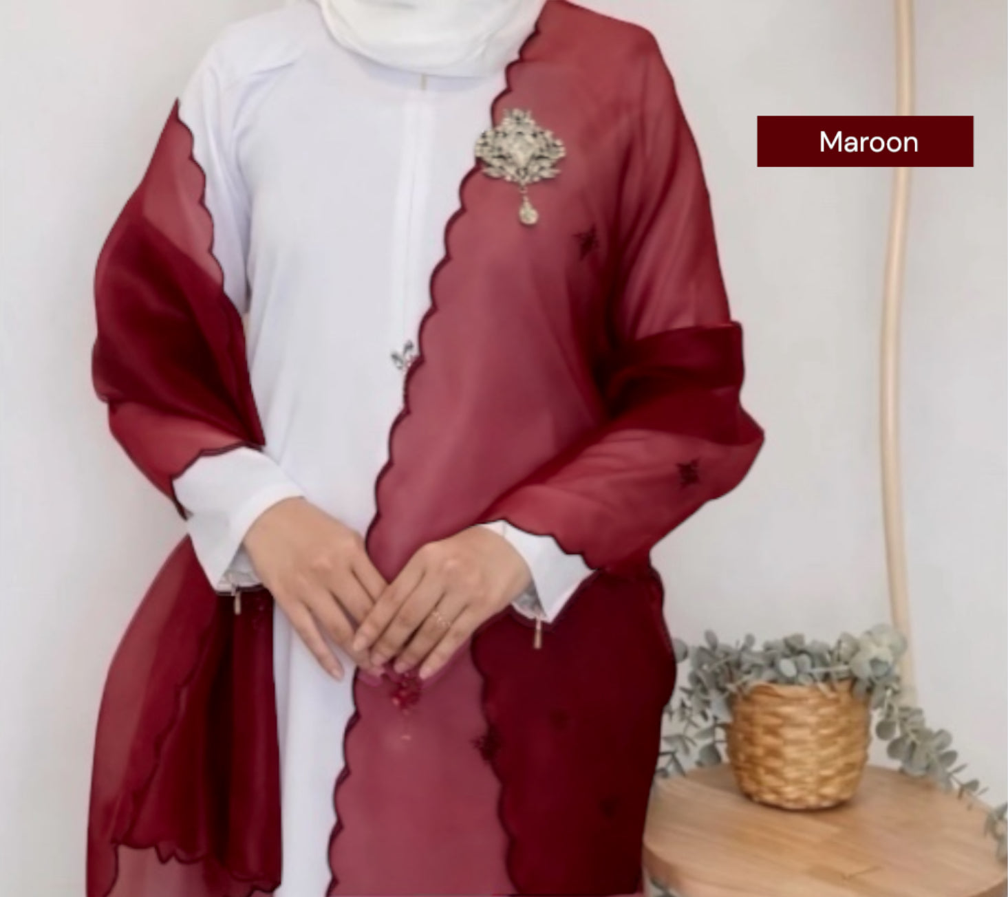 Organza Shawl/Selendang