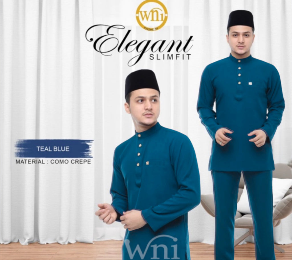 Baju Melayu Adiey Como Crepe (SLIMFIT)-buttons not included