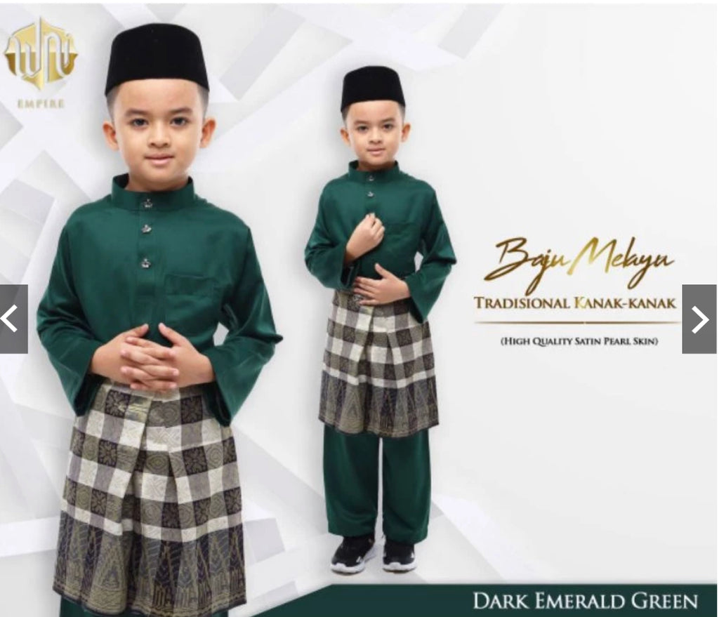 Baju Melayu BOYS WNI-Cekak Musang, buttons not included