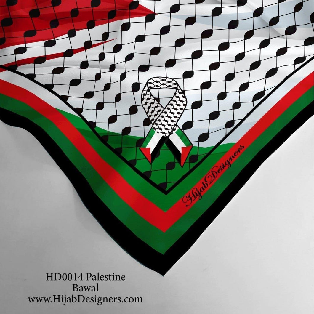 Palestine designs square shawls