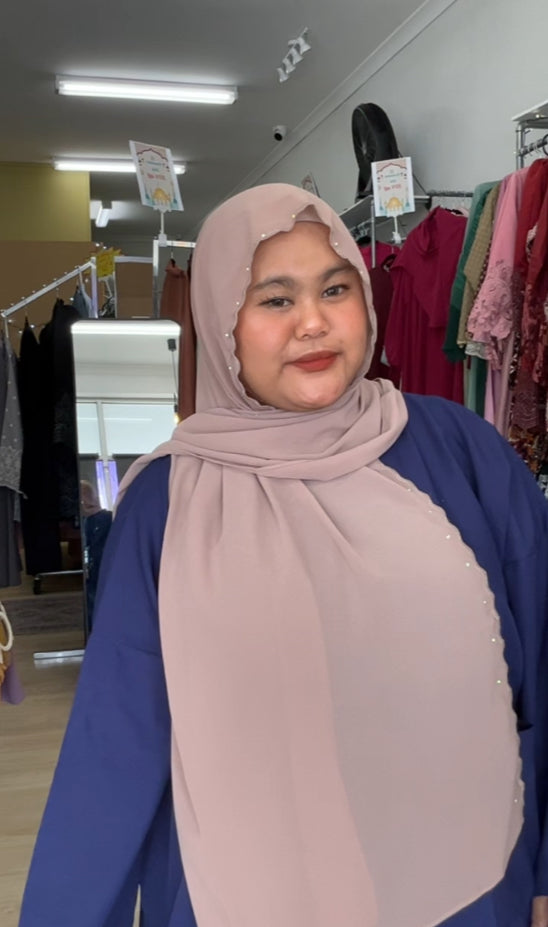 Embroidered Diamonte Shawl