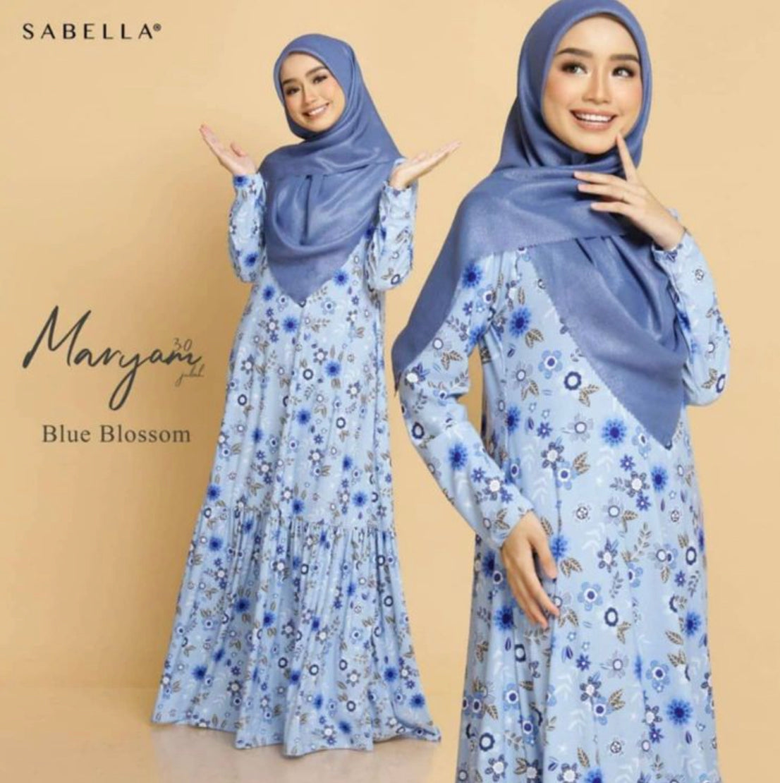 Maryam Printed Abaya