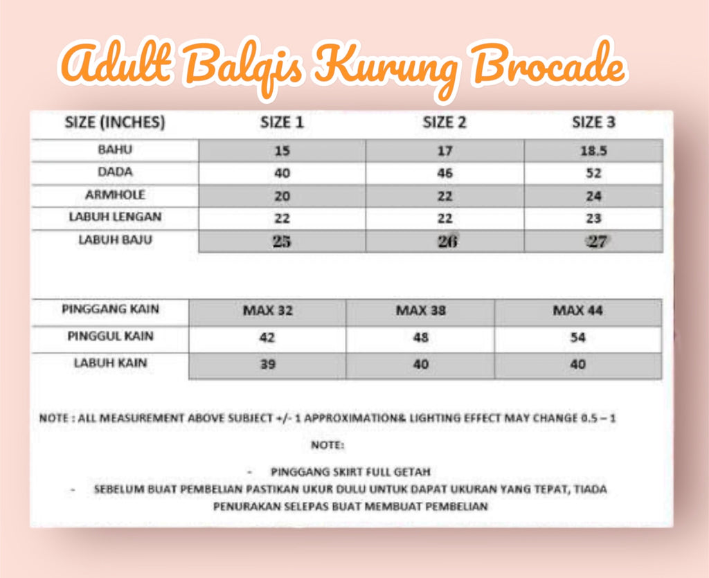 Balqis Brocade Kurung Kedah