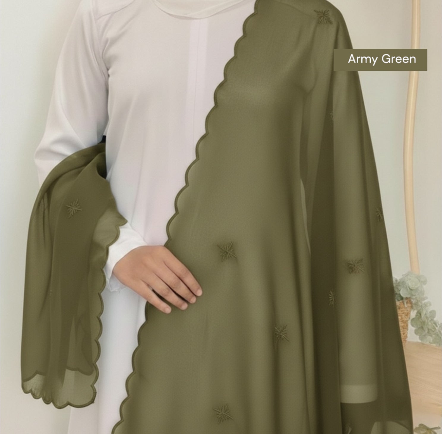 Organza Shawl/Selendang