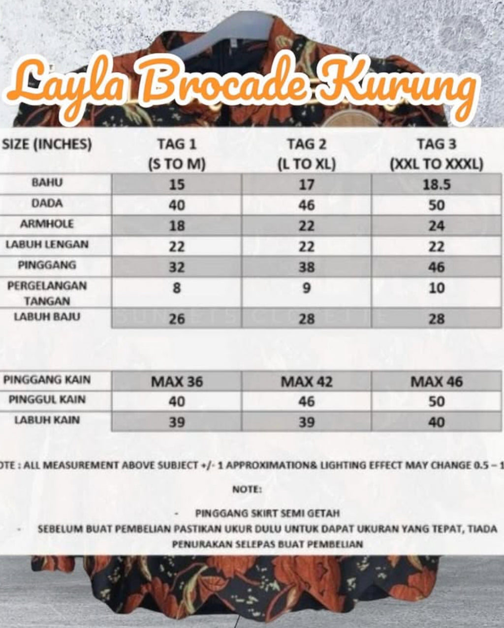 Layla Brocade Kurung Modern