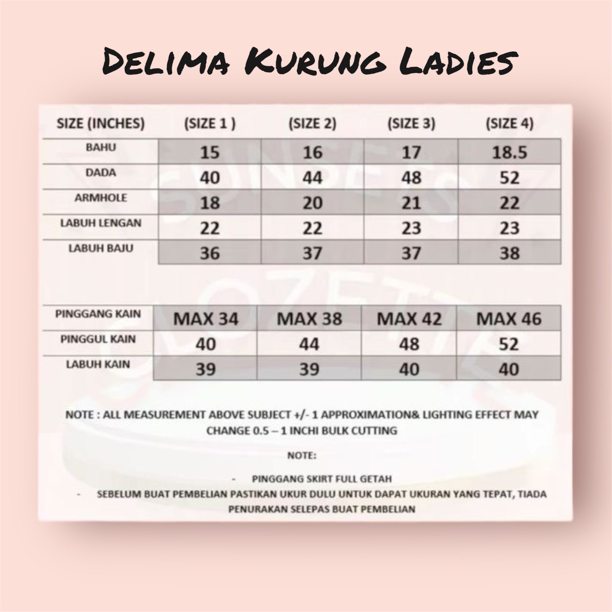 Delima Embroidery Kurung-Adult