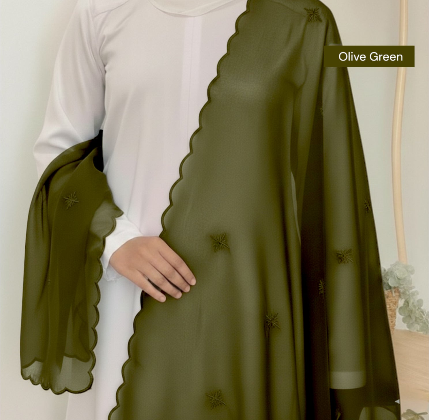 Organza Shawl/Selendang