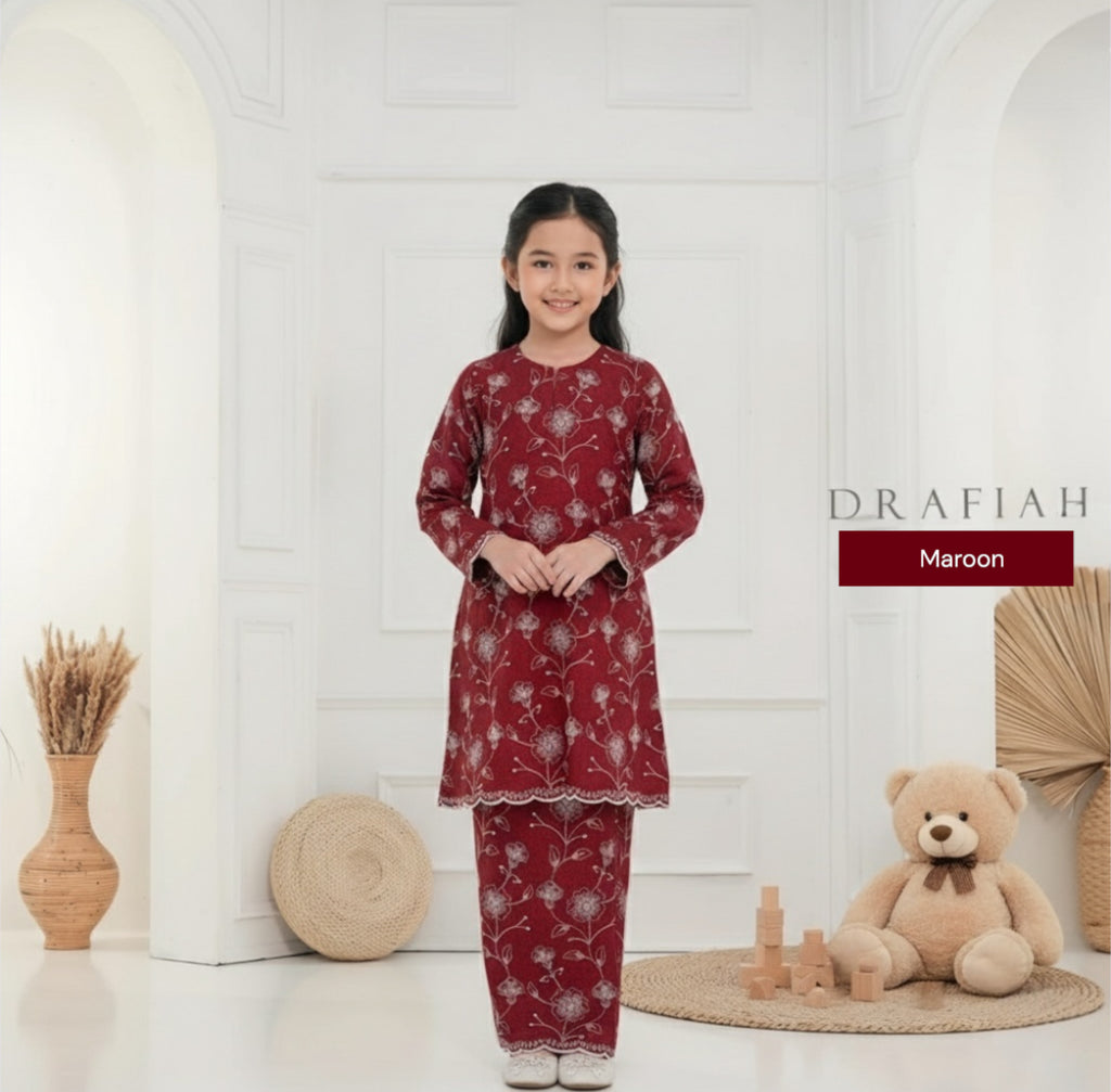 Drafiah Kurung Sulam Girls