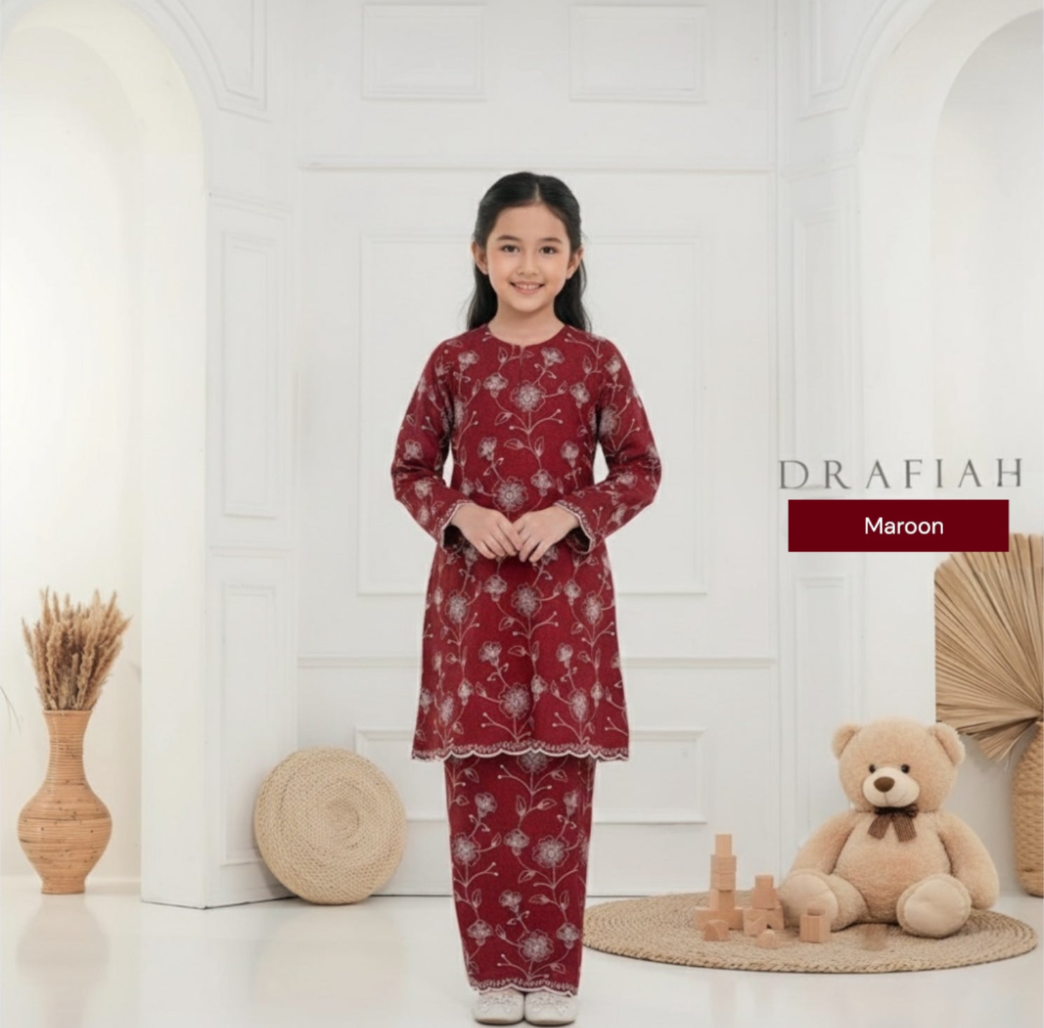 Drafiah Kurung Sulam Girls