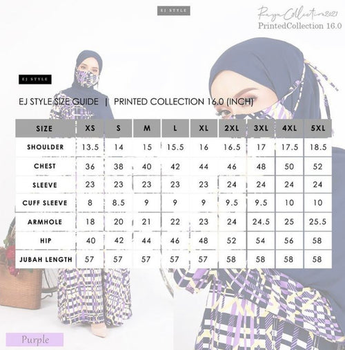Annibanny Printed Abaya (w mask)