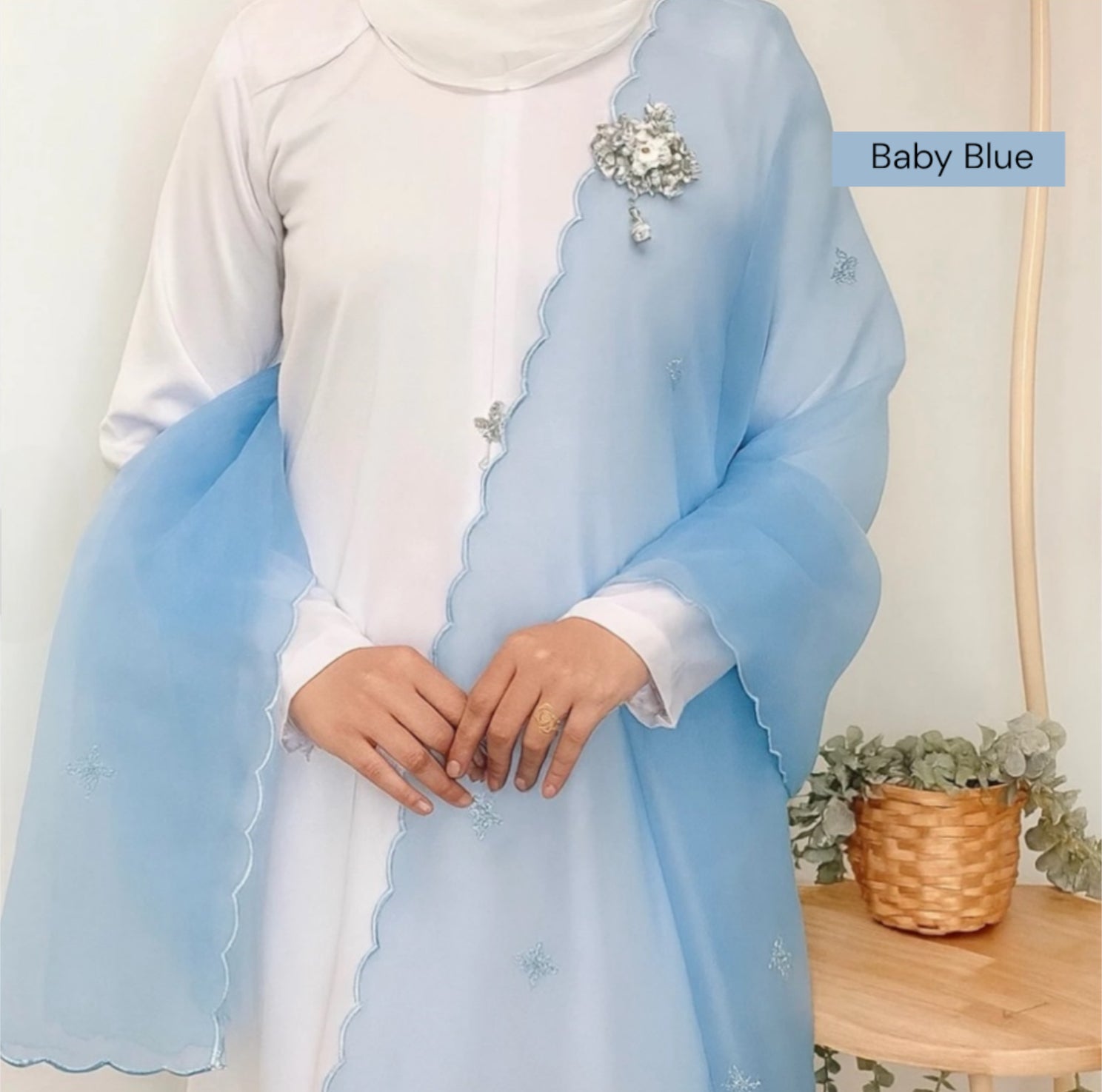 Organza Shawl/Selendang