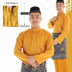 Baju Melayu ADULT WNI Standard size-Cekak Musang (Collar, buttons not included)