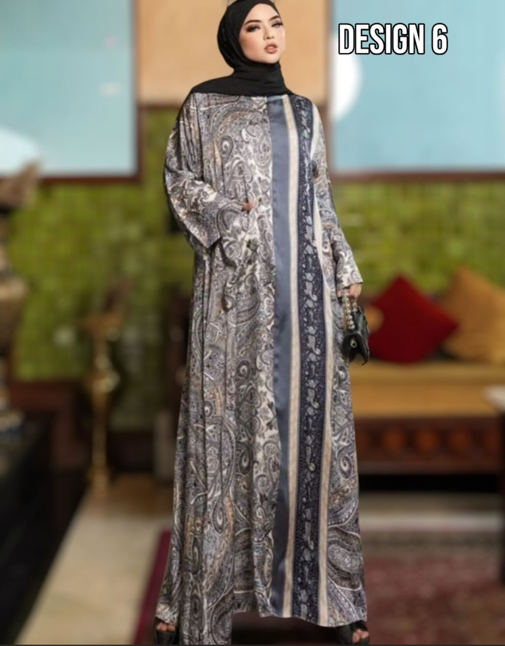 Printed Abaya