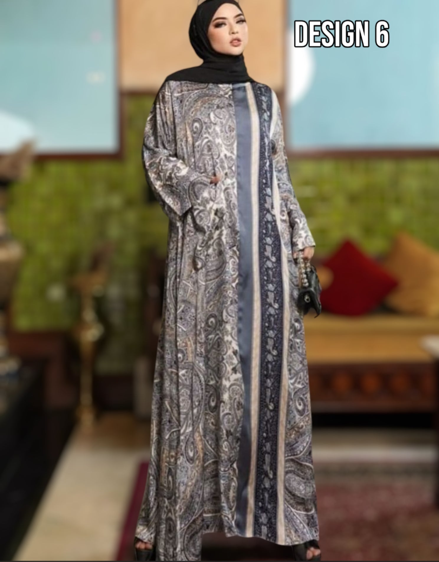 Printed Abaya