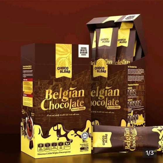 Belgian Chocolate Premix Drink - 210 gram (7 Sachets)