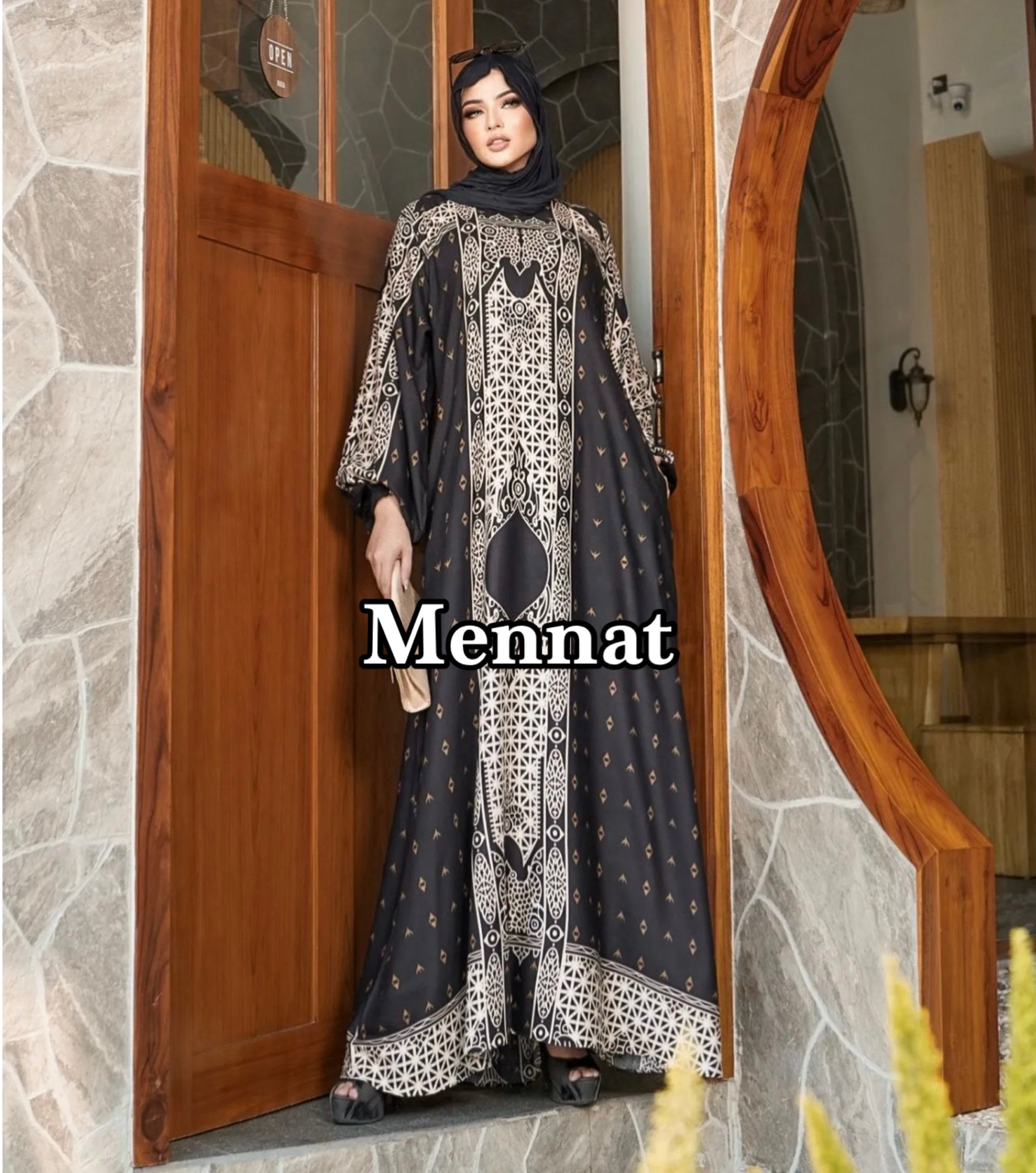 Printed Abaya