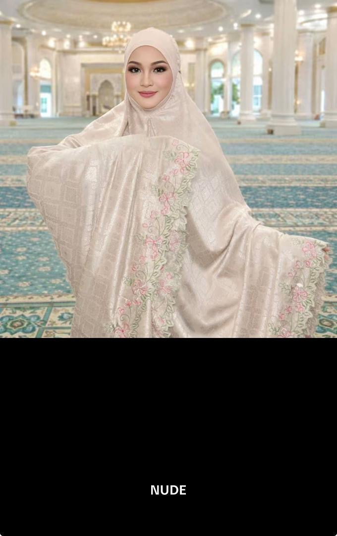 Telekung Mahsuri Emboss