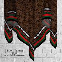 Load image into Gallery viewer, Palestine designs square shawls
