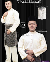 Load image into Gallery viewer, Baju Melayu ADULT Traditional - Teluk Belanga (Round Neck)
