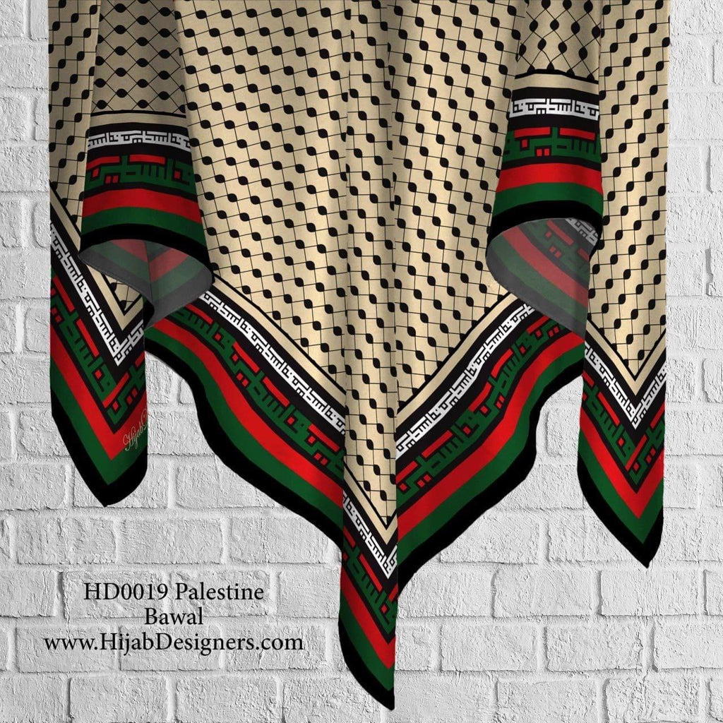 Palestine designs square shawls