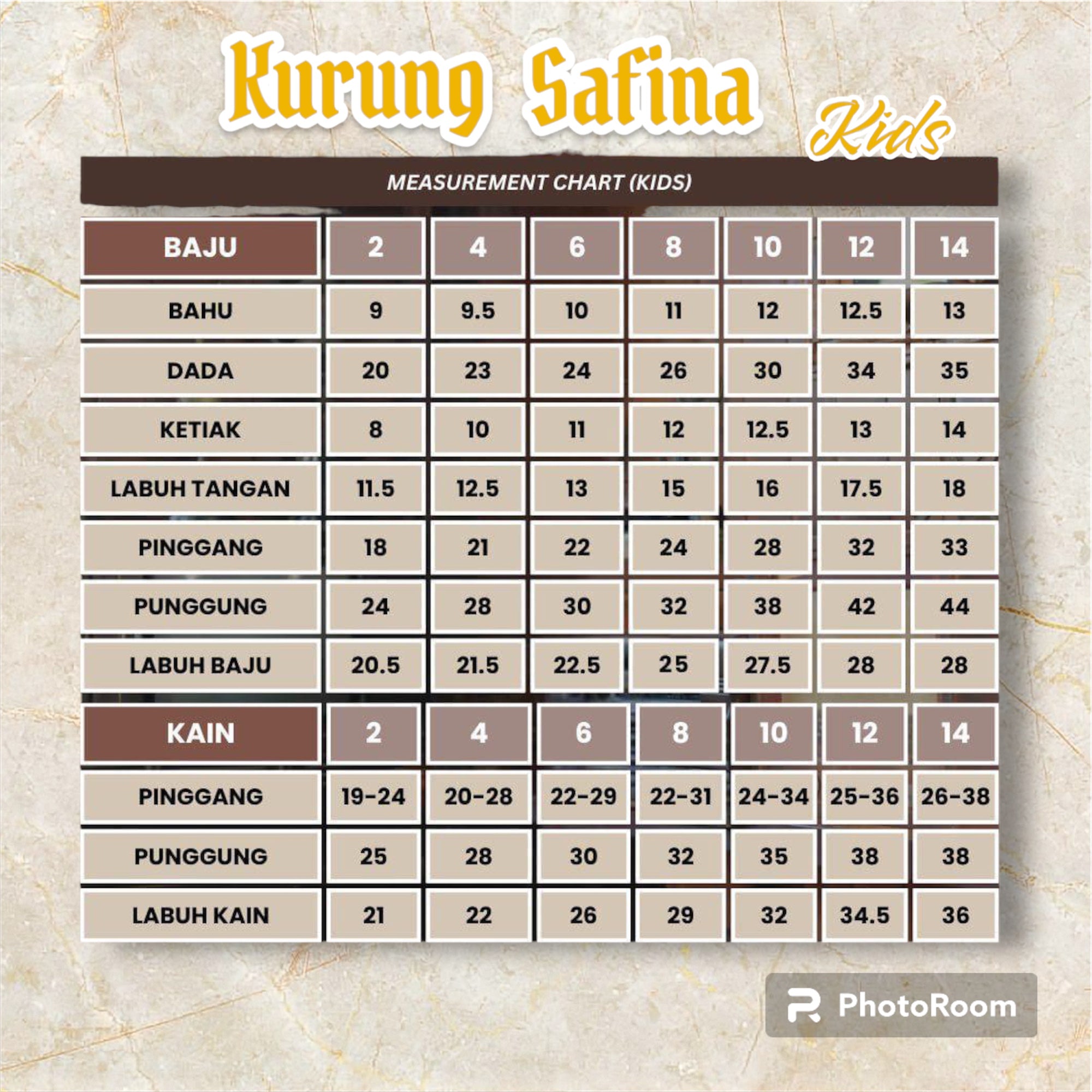 Kurung Safina KIDS