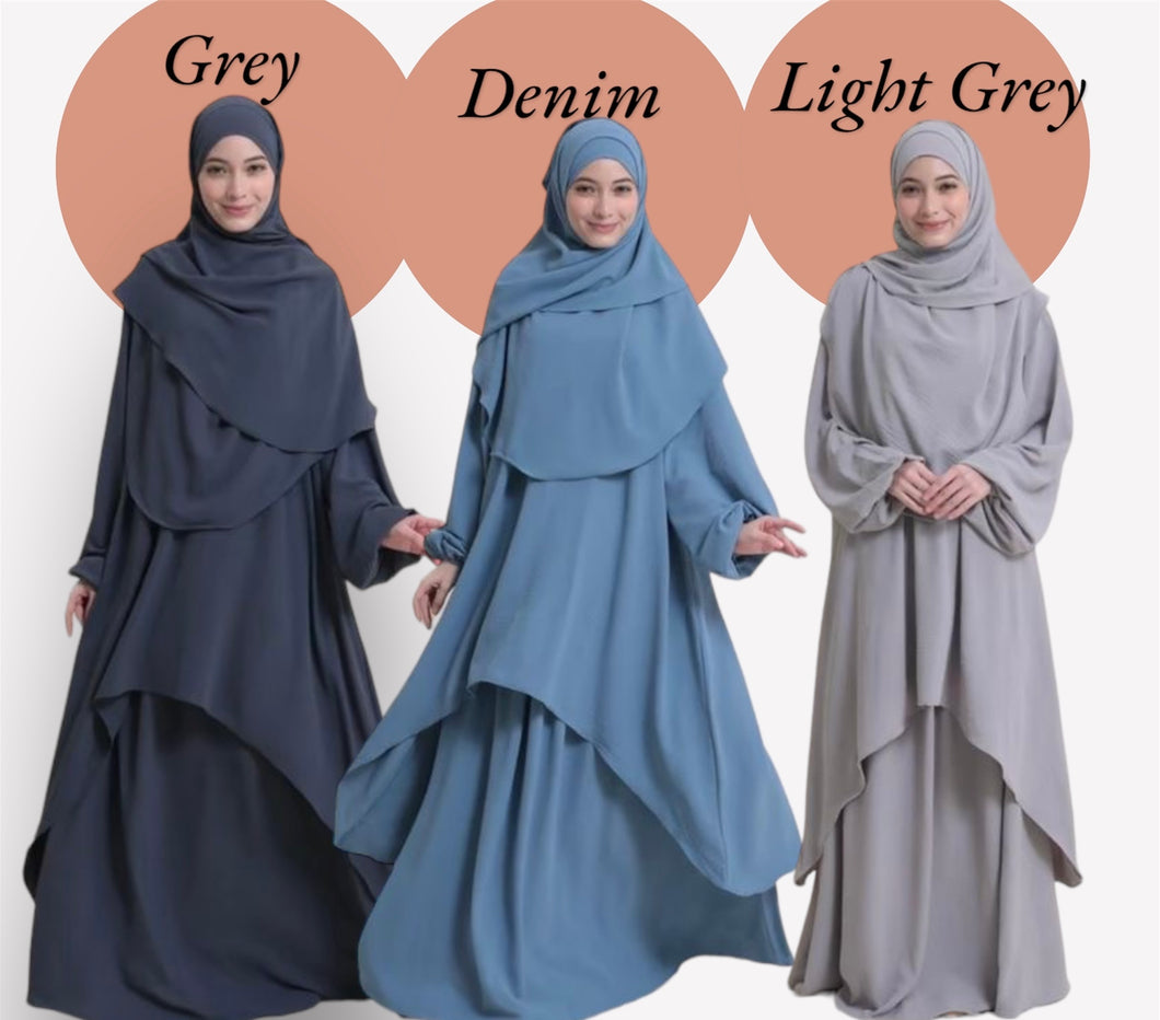 Meeza 3-piece skirt set