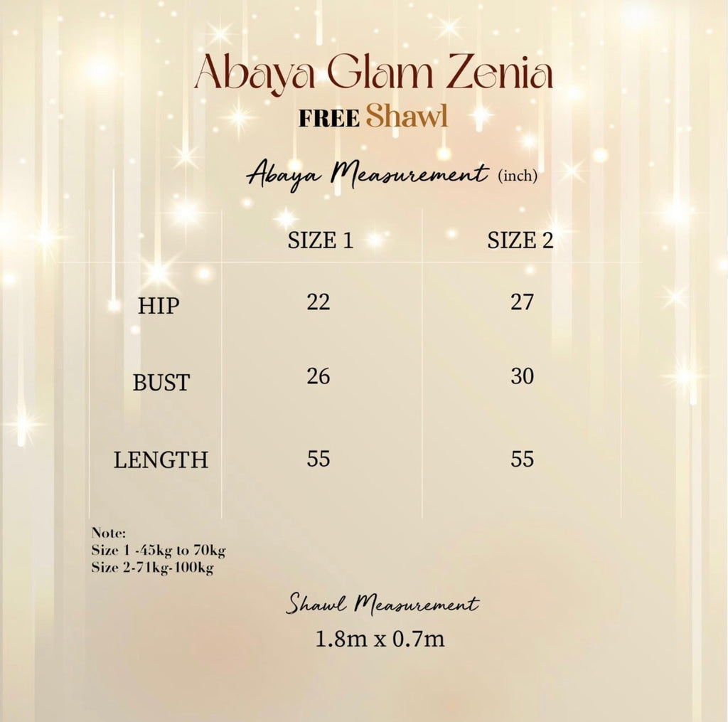 Abaya Glam Zenia