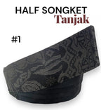 Tanjak half Songket Adult-Black