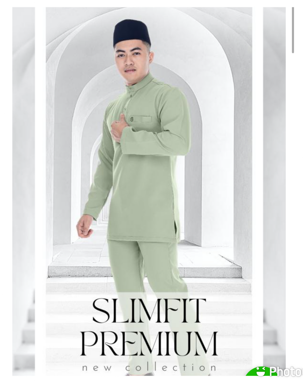 Baju Melayu Airis (SLIMFIT) Cekak Musang  Buttons not included