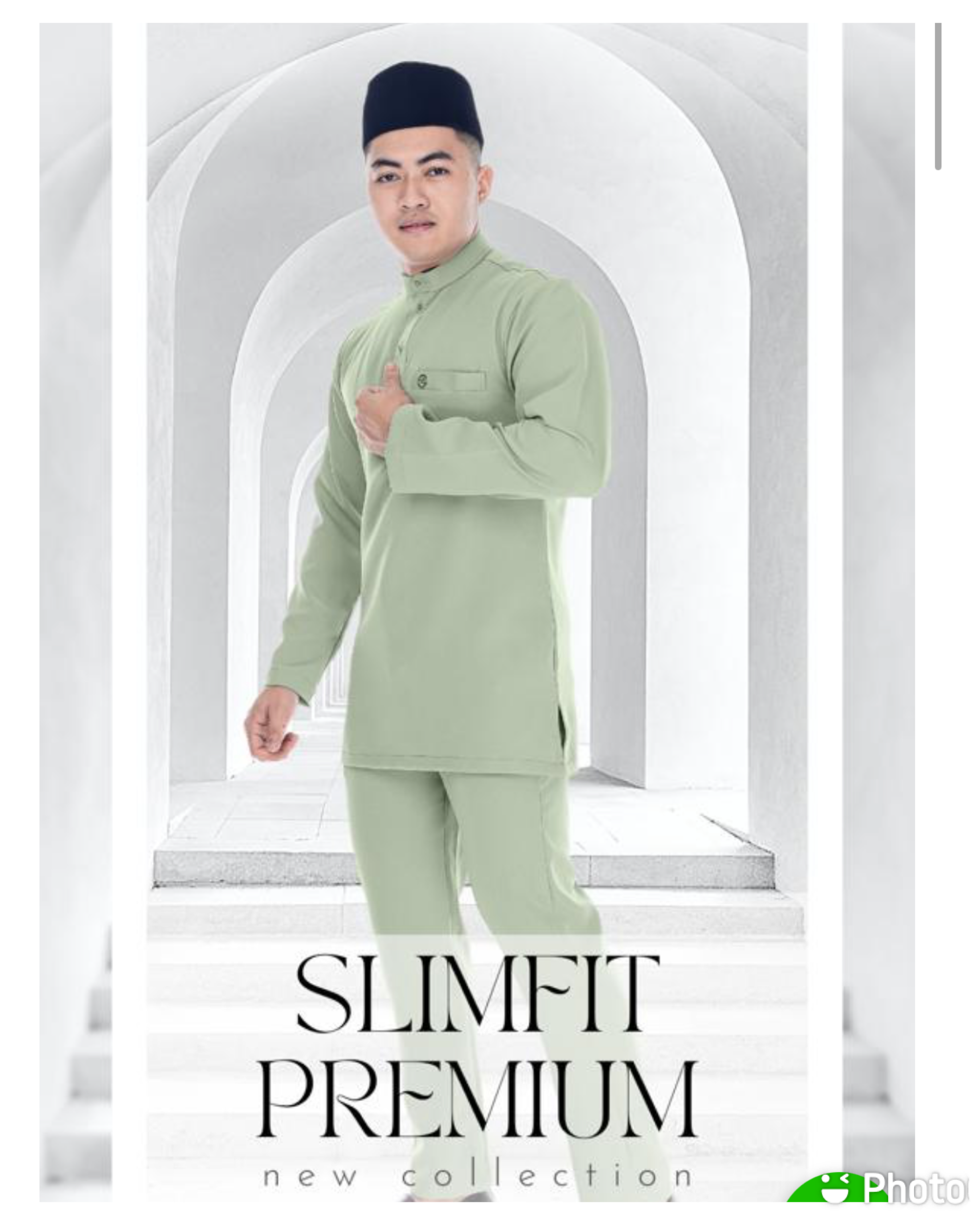 Baju Melayu Airis (SLIMFIT) Cekak Musang  Buttons not included