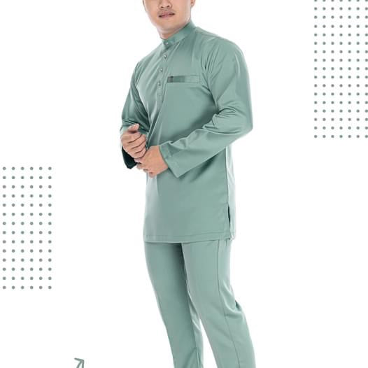 Baju Melayu Amar (SLIMFIT) Cekak Musang Buttons not included