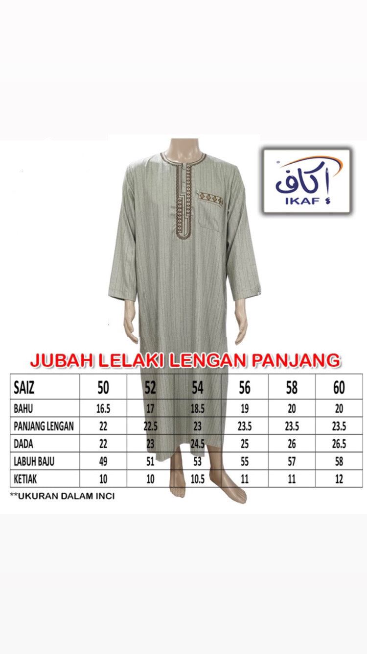 Men Ikaf Jubah - Olive