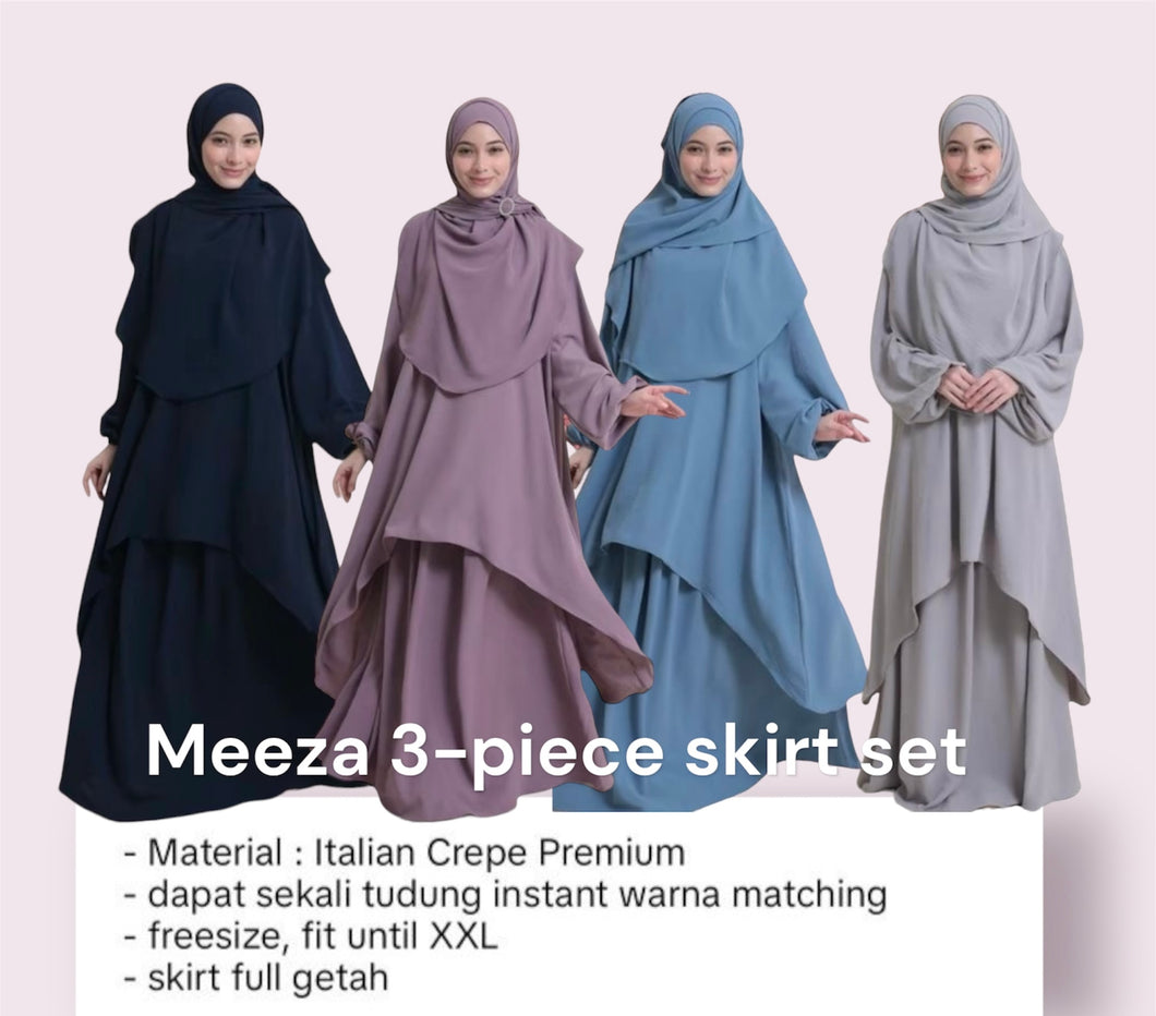 Meeza 3-piece skirt set