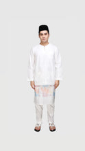 Load image into Gallery viewer, Baju Melayu Modern Teluk Belanga - Off White
