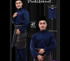 Baju Melayu ADULT WNI Plus size-Cekak Musang.  Buttons not included