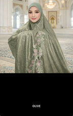 Telekung Mahsuri Emboss