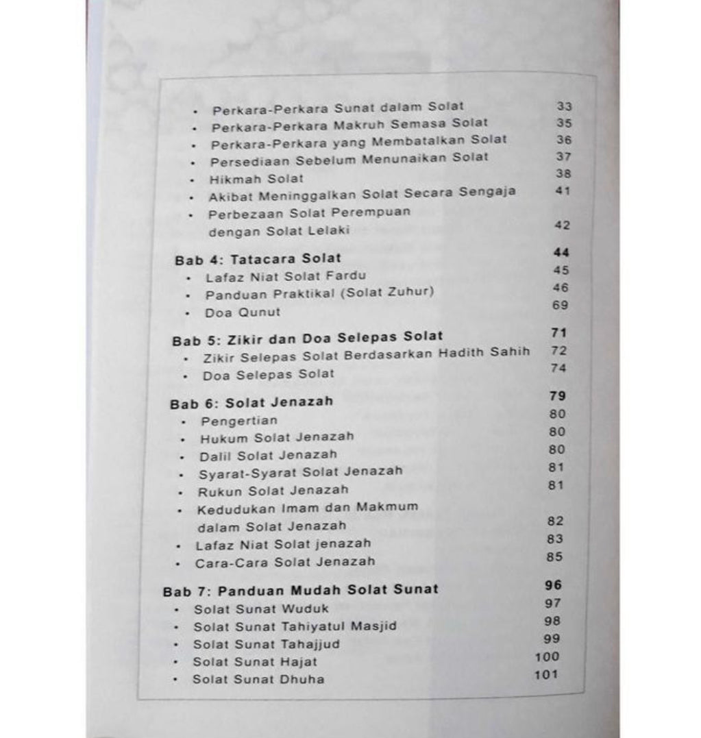 Solat Guide Book (Male/Female)