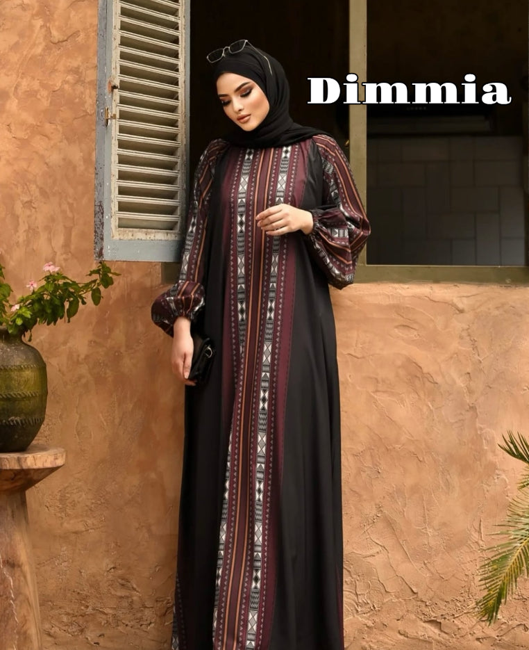 Printed Abaya