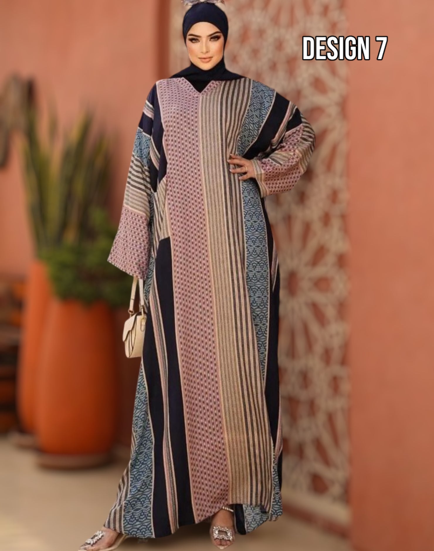 Printed Abaya
