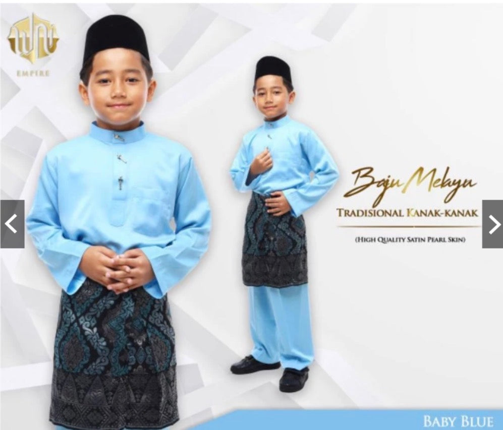 Baju Melayu BOYS WNI-Cekak Musang, buttons not included